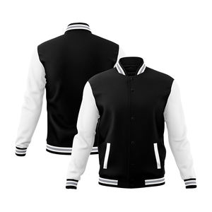 Nouvelle veste varsity en toile tendance pour hommes, style streetwear, séchage rapide, réversible, coupe-vent, respirante, hiver, extérieur, personnalisable - Product Image 1