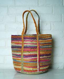 Bolso de compras de yute trenzado estilo bohemio para mujer, diseño personalizado 2026, con asa artesanal, tendencia, proveedor directo de la India - Product Image 2