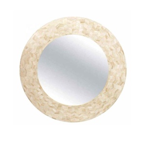 Marco de espejo con incrustaciones de hueso de patrón redondo de alta calidad, marco de espejo decorativo para espejo de pared, marco de espejo hecho a mano - Product Image 2