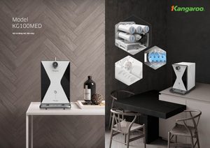 เครื่องกรองน้ำ Kangaroo 100MED ไฮโดรเจน ผลิตในเวียดนาม เครื่องกรองน้ำแบบตั้งโต๊ะ วัสดุพลาสติกทั้งหมด สำหรับใช้ในบ้าน - Product Image 3