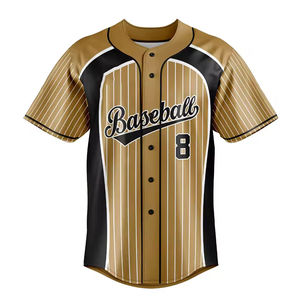 Maillot de baseball personnalisé directement de l'usine, unisexe, polyester/coton, anti-humidité, uniforme sportif d'équipe, fournisseur OEM, export sur mesure - Product Image 3