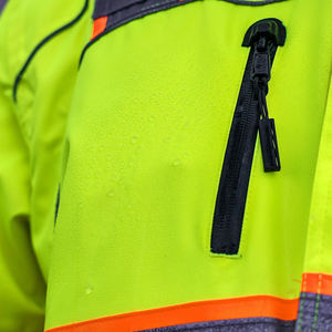 Chaqueta de seguridad de alta visibilidad con paneles de contraste, chaqueta de trabajo reflectante y protectora, chaqueta de seguridad de alta visibilidad para servicios públicos - Product Image 4