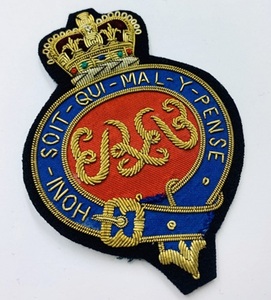 Badges et écussons faits main, service OEM, broderie à la main tendance en fil de métal, pour uniforme - Product Image 2