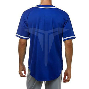 Maillot de baseball confortable et léger en polyester respirant, designs personnalisés, prix raisonnable, vêtements de sport en vente en ligne - Product Image 4