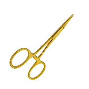 คีมหนีบยึดเส้นเลือดแบบตรง พรีเมียม รุ่น Mosquito Forceps ด้ามจับสีทอง ขนาด 3.5 นิ้ว  วัสดุสแตนเลส สำหรับการผ่าตัดทั่วไป - Product Image 4