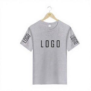 T-shirts décontractés grande taille pour hommes, logo personnalisé sérigraphié, commande minimum 2 pièces, respirants, tricotés, été, pour hommes et femmes - Product Image 1
