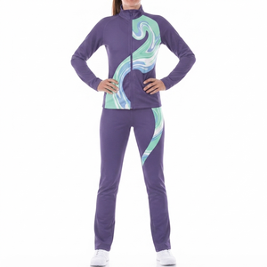 Women Cheerleading Team Tracksuit Custom Design Sports <b>Jacket</b> and Matching Athletic Pants for Practice Training Warm Up - Product Image 5