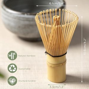 Batidor de Matcha Chasen de Bambú Natural Hecho a Mano, Duradero, Estilo Japonés, Exportación, Fabricante OEM - Product Image 2