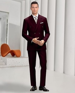 Traje de pantalón y chaqueta deportivo para hombre, tela elástica, estilo moderno para negocios, corte ajustado moderno. - Product Image 4
