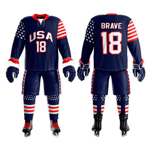 Ventes chaudes, maillots de hockey personnalisés imprimés, haute qualité, séchage rapide, maillot de hockey d'hiver pour équipe - Product Image 4