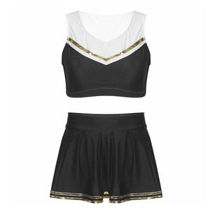 Uniforme de pom-pom girl sans manches, prix OEM, vente chaude, sublimation, uniformes professionnels, bonne qualité - Product Image 1