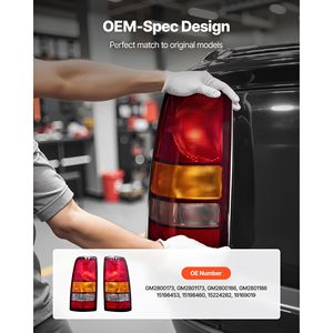 Gruppo Luci Posteriori per Chevy Silverado 1999-2003, GMC Sierra 1500/1500 HD/2500/2500 HD/3500 1999-2006, GMC Sierra 2007 - Product Image 3
