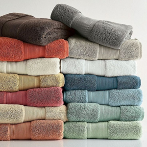 Toalla de Baño y Playa de Algodón Jacquard Teñido con Hilo, Diseño a Rayas Grandes, Suave, Absorbente y de Alta Calidad - Product Image 5