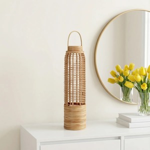 <b>Lantern</b> Style <b>Rattan</b> Candle Holder Handmade Woven <b>Lantern</b> For Home Decor Table Centerpiece And Event Rustic Boho Decor - Product Image 5