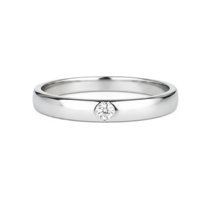 Art Deco 9K 10K 14K 18K Solid Gold DEF Color VS VVS Clarity IGI Certified Round Lab Diamond <b>Proposal</b> Band Stackable Promise <b>Ring</b> - Product Image 3