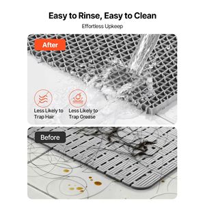 Commercial Grade 3 X 16.4 ft PVC Non-Slip Moisture <b>Mat</b> Wet Area Water Drain Splash Matting Hollow Doormat <b>Roll</b> Outd - Product Image 4
