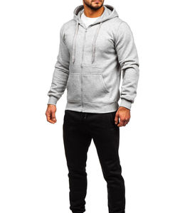Conjunto Deportivo de Invierno para Hombre, con Sudadera con Cierre y Pantalones Acampanados, Cómodo, Elegante y Moderno, Producto OEM - Product Image 5