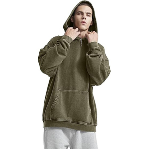 Sweat-shirts à capuche oversize vintage pour hommes, pulls délavés à l'acide pour couples, streetwear - Product Image 4