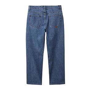 Pantalones Vaqueros Casuales de Mezclilla para Hombre, Transpirables, con Botones, Estilo Hip Hop Urbano, Lavados, de Pierna Ancha, para Otoño - Product Image 5