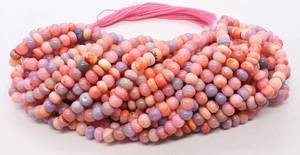 AAA Natural Multi Color <b>Opal</b> Smooth Rondelle Beads 6-6.5MM Multi <b>Opal</b> Gemstone Rondelle Beads 16 Inch Smooth <b>Opal</b> Beads <b>Necklace</b> - Product Image 3