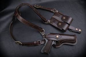 Étui en cuir souple fait main professionnel, très demandé, pour la chasse occidentale, ajustement universel, accessoire de transport extérieur - Product Image 4