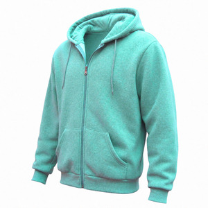 Vêtements d'hiver à manches longues en tissu respirant pour hommes, sweat à capuche zippé, taille adulte, fabrication solide, vêtements décontractés, polaire chaude pour l'hiver - Product Image 4