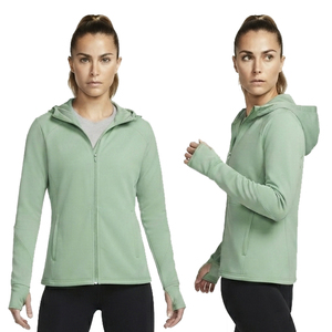 Chaqueta Deportiva con Capucha para Mujer, Manga Larga, Color Sólido, Cierre de Cremallera, Transpirable, Tejida en Poliéster - Product Image 3