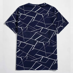 T-shirt de sublimation de haute qualité, dernier design, 100 % polyester coton, pour hommes, impression personnalisée par sublimation. - Product Image 5