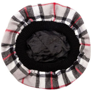 Sombrero Tradicional Escocés Tam O' Shanter, Color Gris Tartán Thompson, Lana de Cordero, Estilo Highland 2026 - Product Image 2