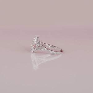 Anillo de diamante de laboratorio redondo de la mejor calidad 10K/14K/ 18k oro rosa último anillo de diamante redondo para regalo de cumpleaños para mujeres - Product Image 5