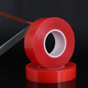 Thin Double Sided Adhesive Acrylic <strong>Tape</strong> <strong>Red</strong> Acrylic <strong>Tape</strong> Heat Resistant Pet Double Sided <strong>Tape</strong> - Product Image 1