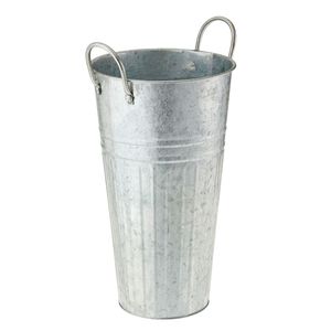 Nouveau Pot de Fleurs Polyvalent en Fer Galvanisé Chromé Style Ferme Vintage, Vase et Seau de Rangement - Product Image 6