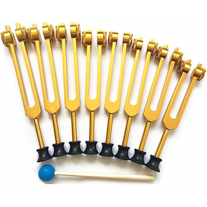 Juego de Diapasones de Acero Inoxidable de 9 Piezas con Peso, Chakra Sacred Solfeggio, para Uso Médico Hospitalario, Alta Calidad, CE - Product Image 6