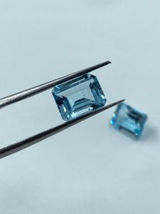 Topacio Azul Cielo Natural, Corte Baguette de 7x9 mm, 6.05 Quilates, Piedra Suelta para Joyería - Product Image 3