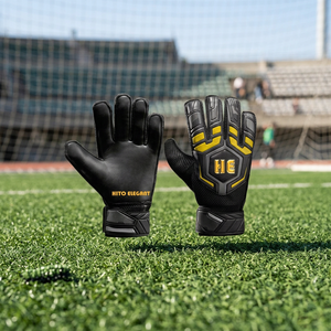 Gants de gardien de but légers de qualité supérieure couleur personnalisée et conception en cuir vêtements d'entraînement de football gants de gardien de but de football - Product Image 2