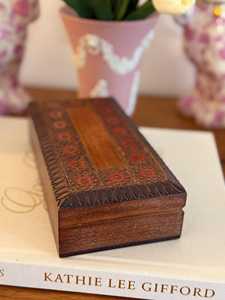 Low Price Rustic Wooden Storage <b>Box</b> for <b>Trinkets</b>, Coins, Jewelry and Personal Accessories By AALIYAN IMPEX - Product Image 3