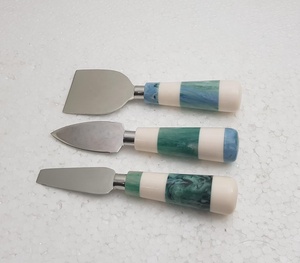 Juego de cuchillos de acero inoxidable con mango de resina de dos colores, alta calidad, nuevo diseño de producción - Product Image 2