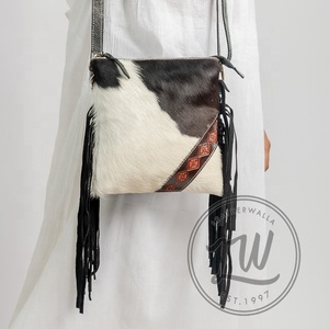 LW Customized Pure Leather Hair on <b>Shoulder</b> <b>Sling</b> Bag Genuine Leather Women Hair On <b>Sling</b> Bags - Product Image 1