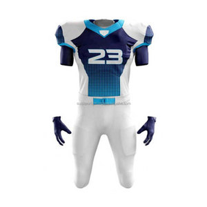 Conjunto de Jersey y pantalón de fútbol americano con uniforme acolchado transpirable con número de nombre personalizado para partidos de entrenamiento de equipos o torneos - Product Image 2