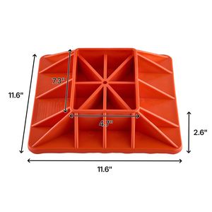 Base per Martinetto Sollevatore con Maniglia, 29,5 cm x 29,5 cm, Resistente, Capacità 3.175 kg, per Auto e Veicoli Agricoli - Product Image 4