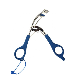 Recourbe-cils durable à marque privée, très vendu, avec manche bleu en acier inoxydable et silicone – Outil de beauté - Product Image 1