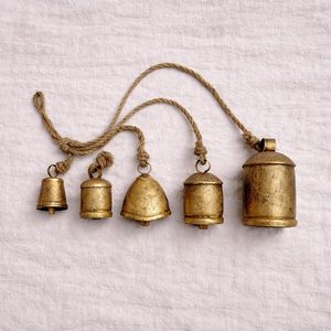 Home decor Gold Metal Bell Set Customizable Size Shape Eco-Friendly Handmade Modern <b>Christmas</b> Tree Custom Logo High Standard - Product Image 5