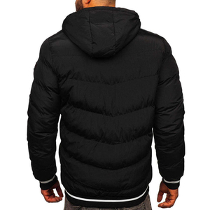 Men's Fashion Custom Logo Puffer Winter Jacket Windproof <b>Waterproof</b> <b>Padded</b> Hooded Collar Puffer Jackets - Product Image 2
