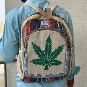 Handmade Hemp <b>Men</b> & Women Backpack Purse Eco-Friendly Stylish <b>Bag</b> Zipper Anti-Theft Unique <b>Bag</b> for Adventurers Laptop Carrying - Product Image 2