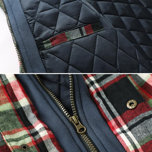 Sudaderas con capucha de franela para hombre con capucha con 2 bolsillos delanteros y cremallera ajustable, sudaderas con capucha de franela suaves y cómodas, buen material - Product Image 5