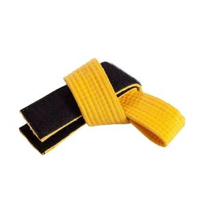 Red White Striped Martial Arts Belt Cotton Karate Taekwondo Training Rank Strap Professional Grade BJJ Ranking Belt - Product Image 4