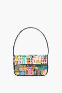 Bolso de Hombro con Cuentas Geométricas Abstractas, Estilo Pop Art, Multicolor, con Lentejuelas Vibrantes, de Lujo, Artesanal, para la Noche - Product Image 2