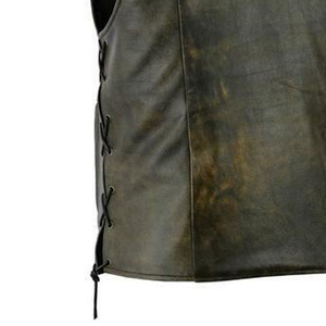 Nuevo Chaleco de Cuero para Hombre, Talla Adulto, a la Moda, para Invierno, Servicio OEM, Fabricación de Alta Calidad, Chaleco de Cuero Profesional para Hombre - Product Image 6