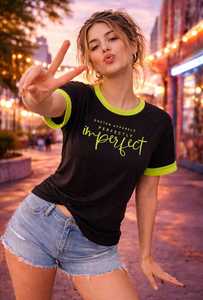 เสื้อยืดผู้หญิงฤดูร้อน สีกรมท่า ผ้าฝ้ายนุ่ม สวมใส่สบาย คอกลม แขนสั้น ระบายอากาศได้ดี คุณภาพสูง รับสกรีนลายตามสั่ง - Product Image 1