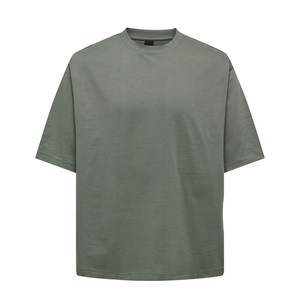 Camiseta de Hombre con Hombros Caídos de Último Diseño – Totalmente Transpirable, de Secado Rápido, Mezcla de Poliéster/Algodón, Logotipo Personalizado OEM, Casual - Product Image 6